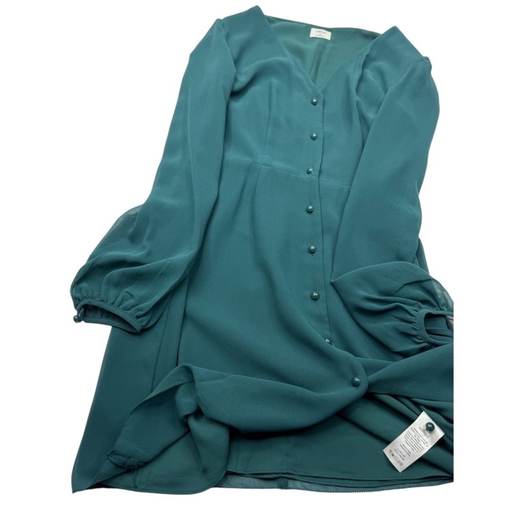 Wilfred by Aritzia V-Neck Button Front Mini Dress - Picture 7 of 12